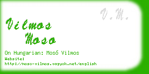 vilmos moso business card